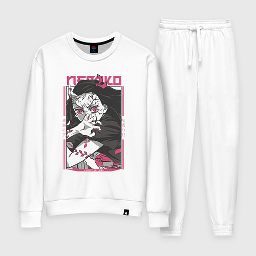 Женский костюм Клинок рассекающий демонов Незуко kimetsu no yaiba / Белый – фото 1