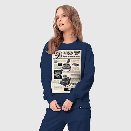 Женский костюм Ford ретро / Тёмно-синий – фото 3