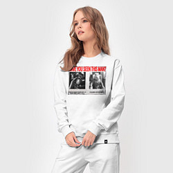 Костюм хлопковый женский Have you seen this man - Hamster Kombat, цвет: белый — фото 2