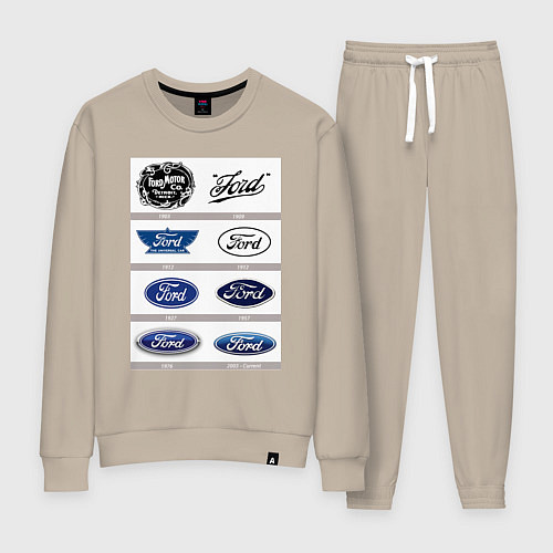 Женский костюм Ford логотип / Миндальный – фото 1