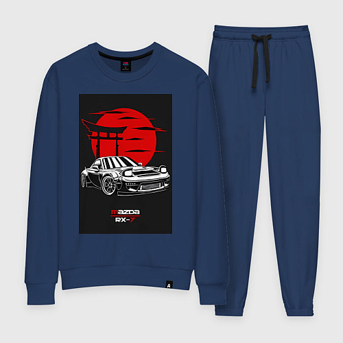 Женский костюм Mazda rx-7 jdm style / Тёмно-синий – фото 1