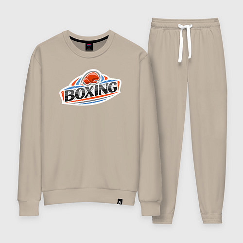 Женский костюм Boxing team / Миндальный – фото 1