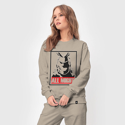 Женский костюм Моя геройская академия All Might / Миндальный – фото 3