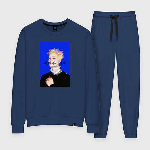 Женский костюм BTS Чимин масло синий / Тёмно-синий – фото 1