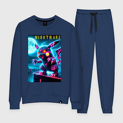 Костюм хлопковый женский Pikachu - nightmare, цвет: тёмно-синий