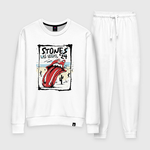 Женский костюм The Rolling Stones Las Vegas / Белый – фото 1