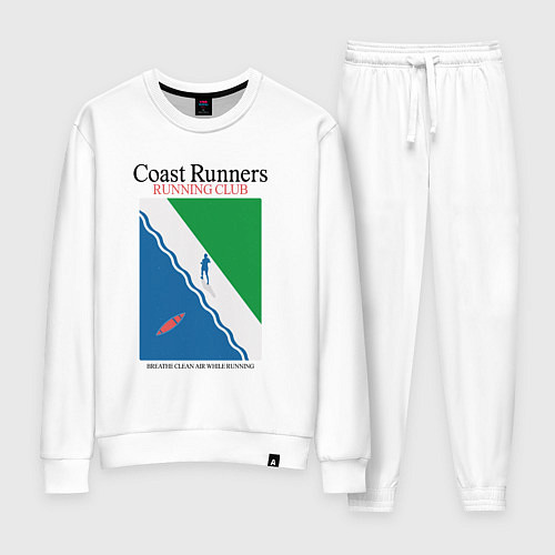 Женский костюм Running club / Белый – фото 1