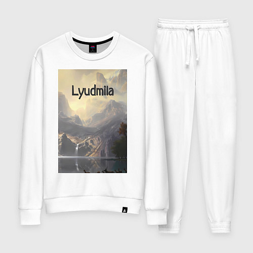 Женский костюм Lyudmila горная долина / Белый – фото 1