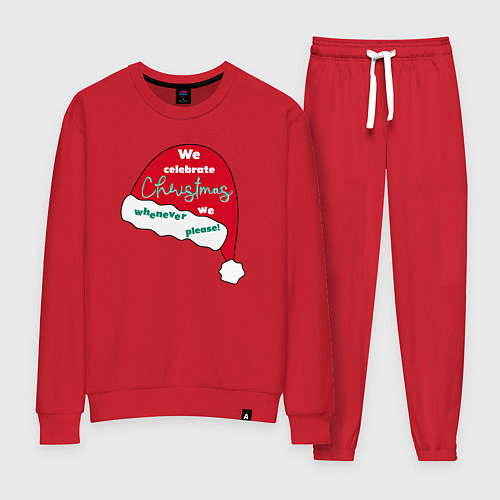 Женский костюм Шапка Санта Клауса - мы празднуем Рождество когда / Красный – фото 1