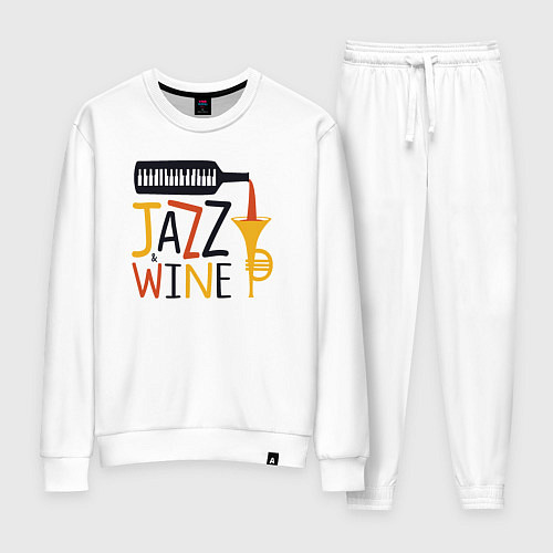 Женский костюм Джаз и винишко / Белый – фото 1