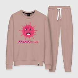 Женский костюм Pink coronavirus