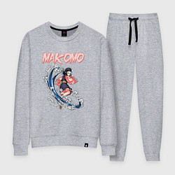 Женский костюм Клинок, рассекающий демонов Макомо