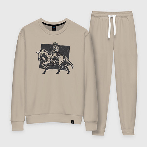 Женский костюм Ковбойша на лошади / Миндальный – фото 1