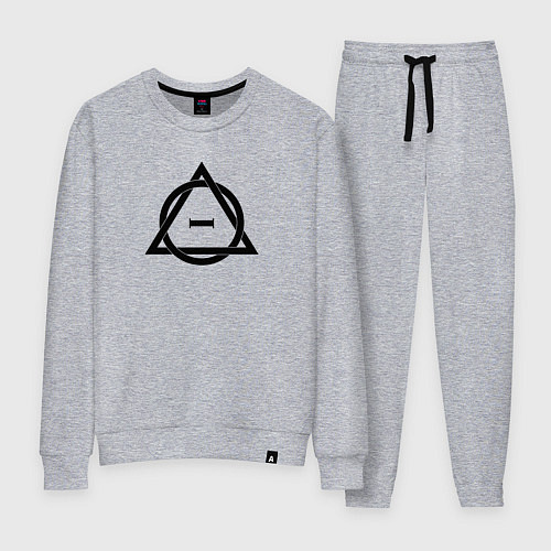 Женский костюм Символика квадроберов черная / Меланж – фото 1