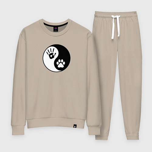 Женский костюм Инь ян символ квадробика / Миндальный – фото 1