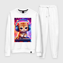 Женский костюм Cutie kitten DJ - neon glow