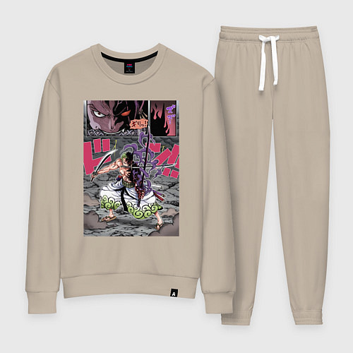 Женский костюм Ван-Пис Зоро Ророноа техника / Миндальный – фото 1