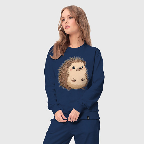 Женский костюм Ёжик арт / Тёмно-синий – фото 3