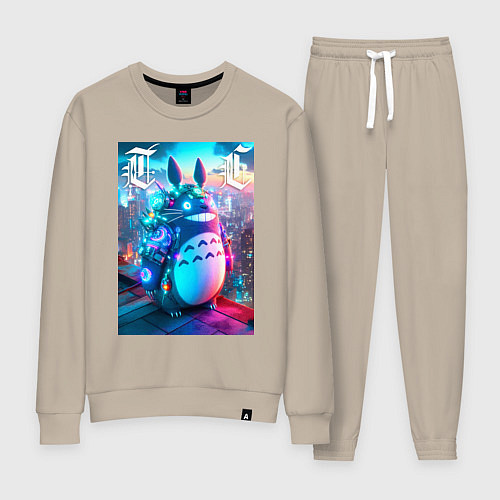 Женский костюм Cool Totoro - cyberpunk / Миндальный – фото 1
