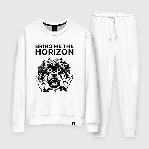 Женский костюм Bring Me the Horizon - rock dog / Белый – фото 1