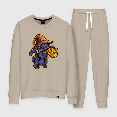 Женский костюм Кошка ведьмочка / Миндальный – фото 1