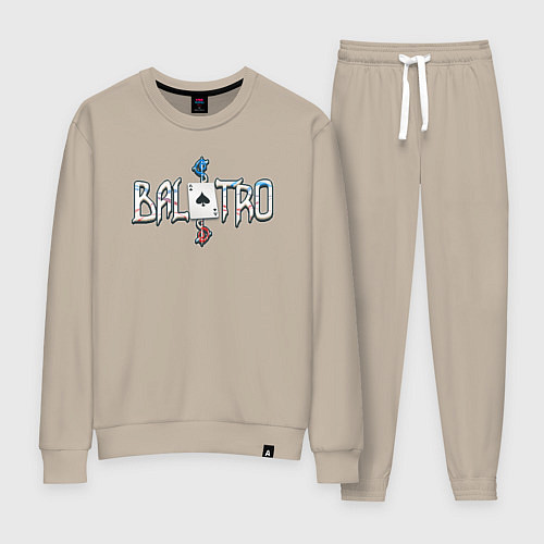 Женский костюм Balatro logotype / Миндальный – фото 1