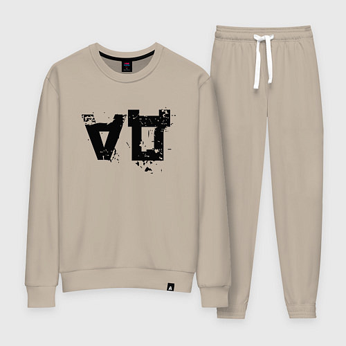 Женский костюм Перевёрнутое да / Миндальный – фото 1