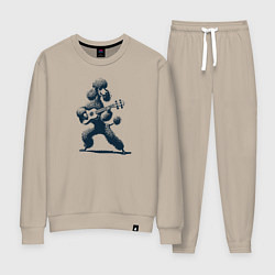 Женский костюм Пудель играет на гитаре укулеле