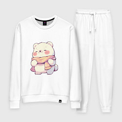 Женский костюм Милый кавайный белый мишка