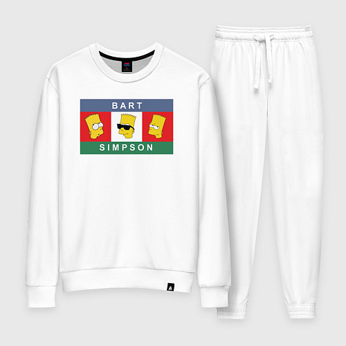 Женский костюм Bart Simpson дикая голова / Белый – фото 1