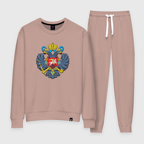 Женский костюм Герб России орёл / Пыльно-розовый – фото 1