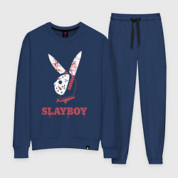 Костюм хлопковый женский Slayboy, цвет: тёмно-синий