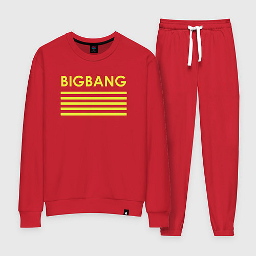 Женский костюм Big bang с желтыми полосами / Красный – фото 1
