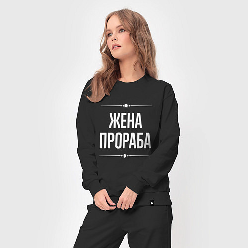 Женский костюм Жена прораба на темном / Черный – фото 3