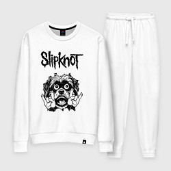 Костюм хлопковый женский Slipknot - rock dog, цвет: белый