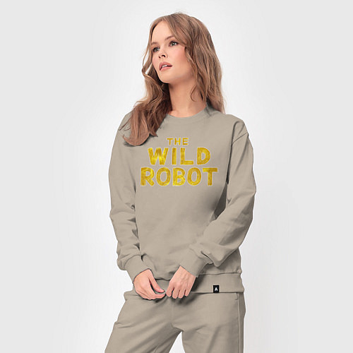 Женский костюм The wild robot logo / Миндальный – фото 3