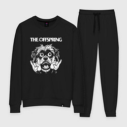 Костюм хлопковый женский The Offspring rock dog, цвет: черный