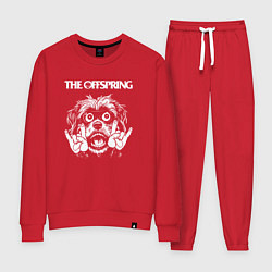 Костюм хлопковый женский The Offspring rock dog, цвет: красный