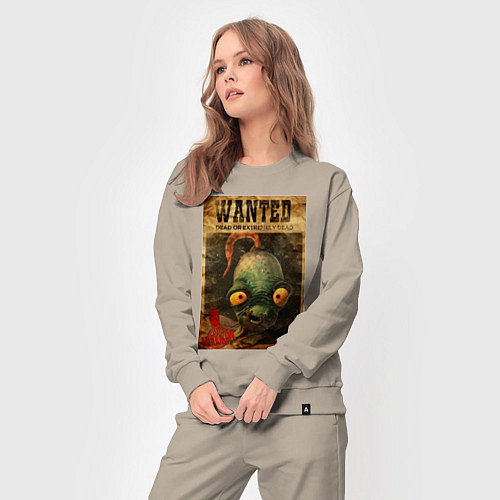 Женский костюм Oddworld - wanted / Миндальный – фото 3