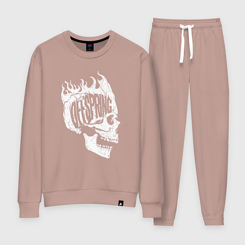 Женский костюм The offsring skull / Пыльно-розовый – фото 1