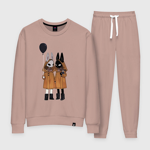 Женский костюм Кролики мистика / Пыльно-розовый – фото 1