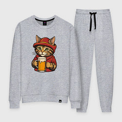 Женский костюм Осенний кот с пивом