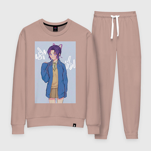 Женский костюм Клинок рассекающий демонов Синобу Котё / Пыльно-розовый – фото 1