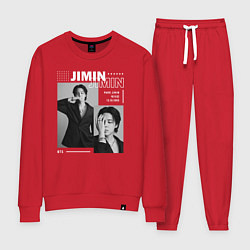 Костюм хлопковый женский Park Jimin bts, цвет: красный