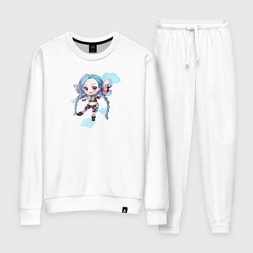 Женский костюм Chibi Jinx / Белый – фото 1