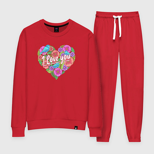 Женский костюм Love flowers / Красный – фото 1