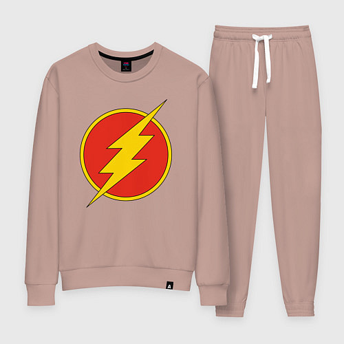 Женский костюм Flash logo / Пыльно-розовый – фото 1