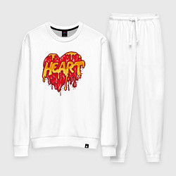 Костюм хлопковый женский Honey heart, цвет: белый