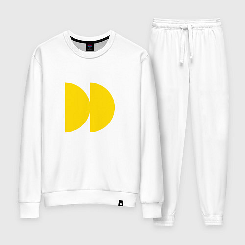 Женский костюм Логотип из фильма Субстанция / Белый – фото 1