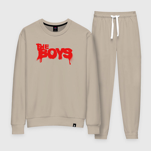 Женский костюм Пацаны граффити лого / Миндальный – фото 1